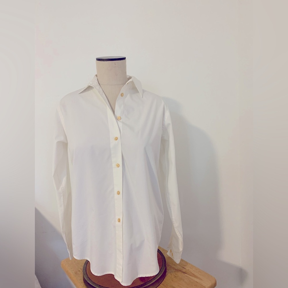 Lands End, Size 6, Perfect white button down blouse